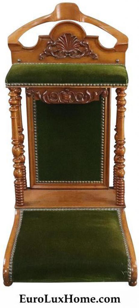 antique prayer chair, Antique French Prie-Dieu Prayer Chair