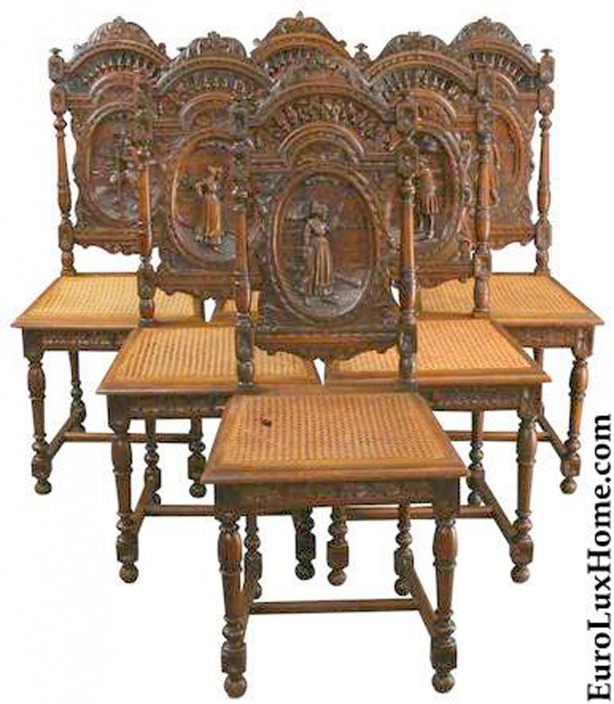 Antique French Brittany chairs