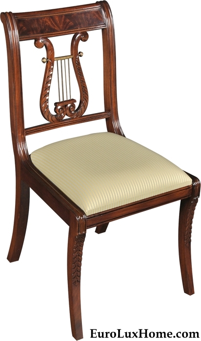 Lyre Back dining chair Regency Style