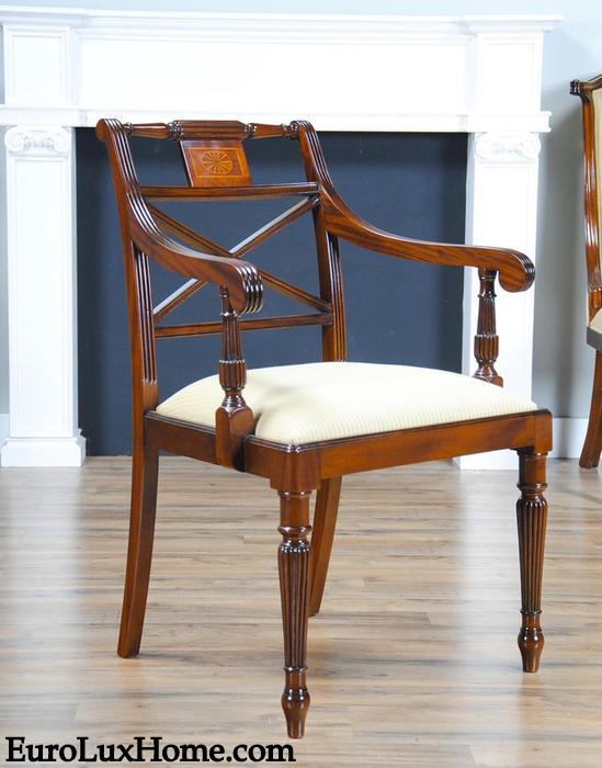 Mahogany Sheraton inspired Regency Chair