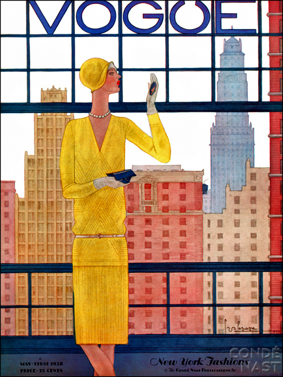 Vogue Art Deco Magazine cover 1928